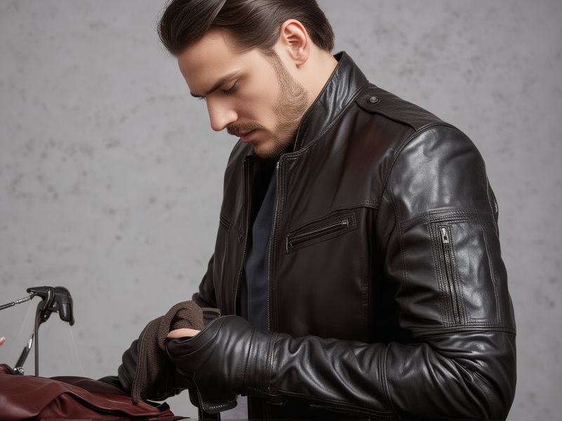 Leather jacket professional cleaning and conditioning